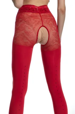Productfoto kruisloze panty blackdiamond rood
