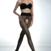 Kruisloze panty zwart amour foto